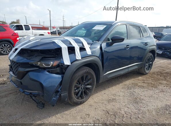 7MMVABBM6SN349135 2025 MAZDA CX-5 Dark Blue Առջևի ձախ երեք քառորդ տեսարան