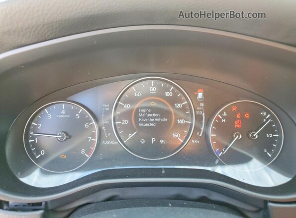 7MMVABCM4PN147030 2023 MAZDA CX-5 Red Սարքավորումների վահանակի տեսք