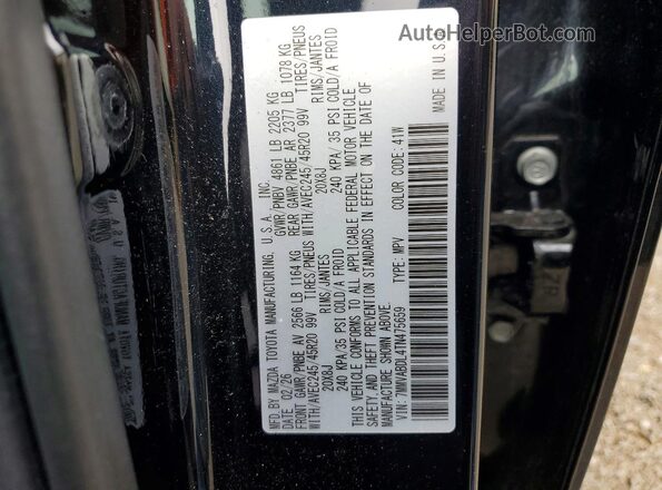 7MMVABDL4TN475659 2026 MAZDA CX-5 Black Widok naklejki z numerem VIN