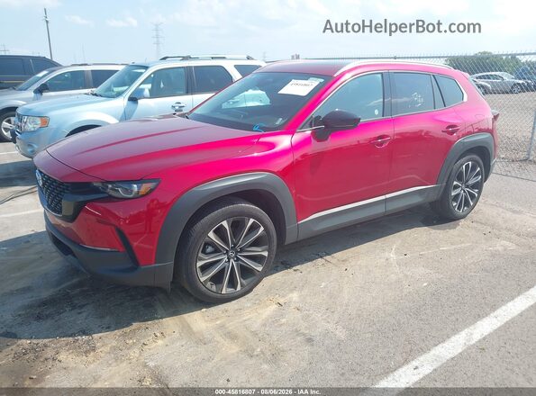 7MMVABDL5TN453847 2026 MAZDA CX-5 Burgundy Առջևի ձախ երեք քառորդ տեսարան