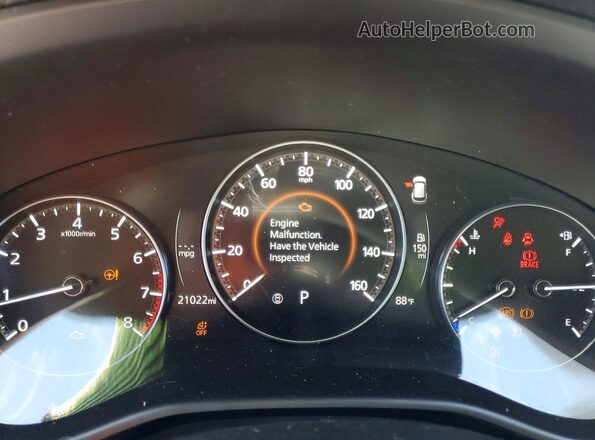 7MMVABDM2RN217268 2024 MAZDA CX-5 Red Instrument cluster view