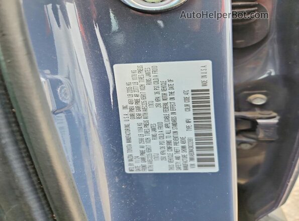 7MMVABDM4SN332881 2025 MAZDA CX-5 Blue VIN კოდის სტიკერის ხედი