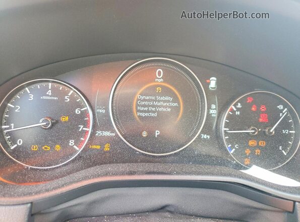 7MMVABDY6SN335008 2025 MAZDA CX-5 Blue Instrument cluster view
