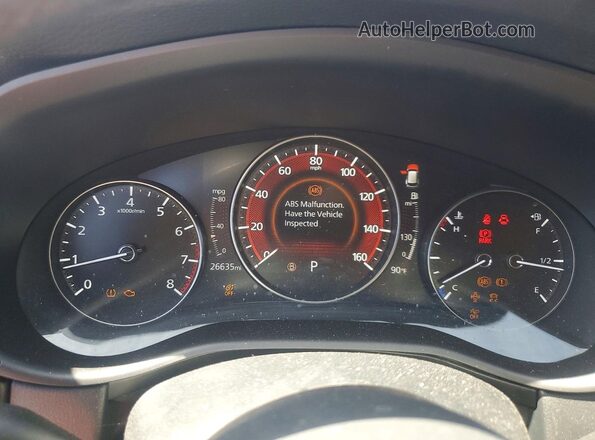7MMVABEM1SN375346 2025 MAZDA CX-5 Gray Vista del cuadro de instrumentos