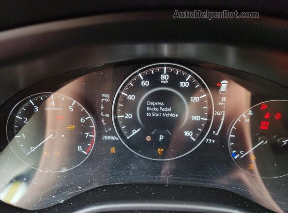 7MMVABEM7SN330122 2025 MAZDA CX-5 Blue Вид щитка приладів