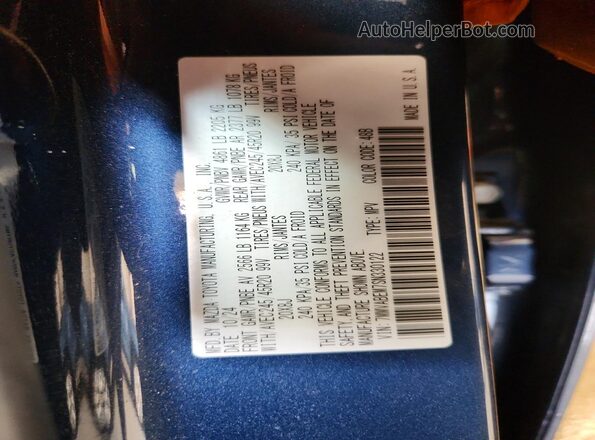 7MMVABEM7SN330122 2025 MAZDA CX-5 Blue Вид наклейки з VIN-кодом