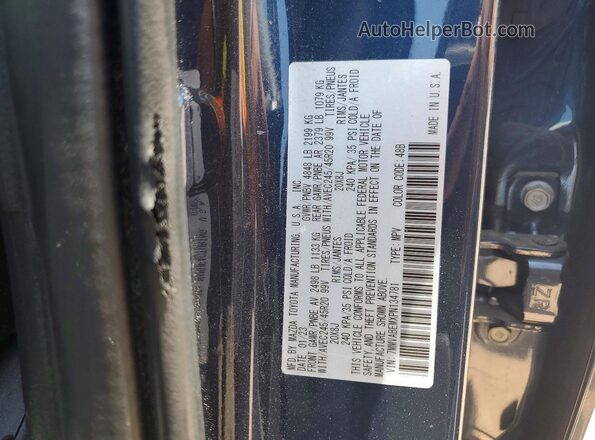 7MMVABEMXPN134781 2023 MAZDA CX-5 Blue Вид наклейки з VIN-кодом