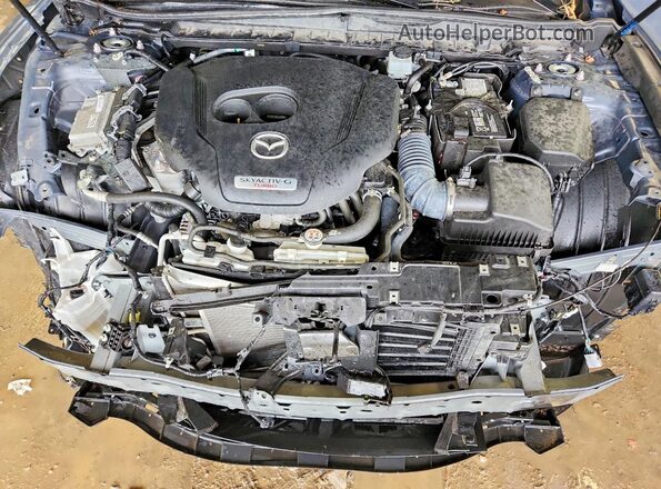 7MMVABEY1SN305610 2025 MAZDA CX-5 Blue Vista del compartimento del motor