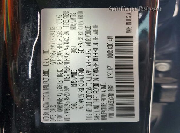 7MMVABEY3PN119686 2023 MAZDA CX-5 Black 