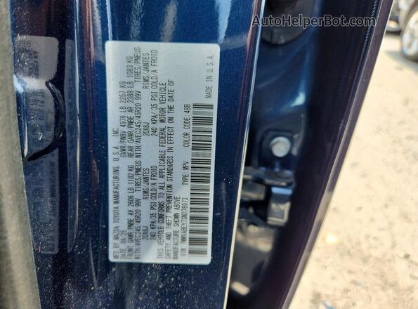 7MMVABEY7SN376973 2025 MAZDA CX-5 Blue VIN sticker view