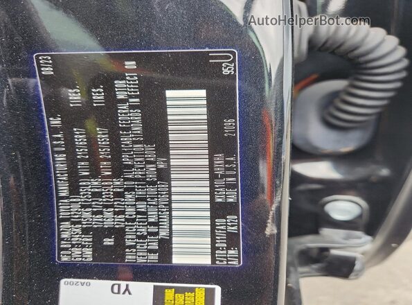 7MUAAAAG4PV064087 2023 TOYOTA COROLLA Black VIN კოდის სტიკერის ხედი