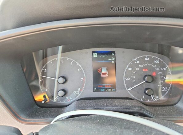 7MUAAAAG8RV099086 2024 TOYOTA COROLLA Silver Instrument cluster view