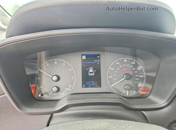 7MUBAAAG4RV101212 2024 TOYOTA COROLLA Gray Instrument cluster view