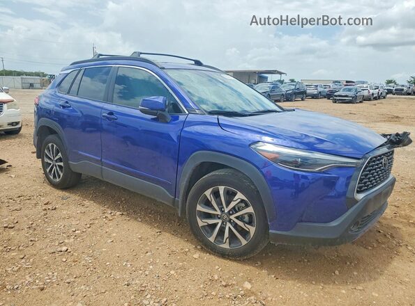 7MUDAABG6RV098059 2024 TOYOTA COROLLA Blue Delantero derecho