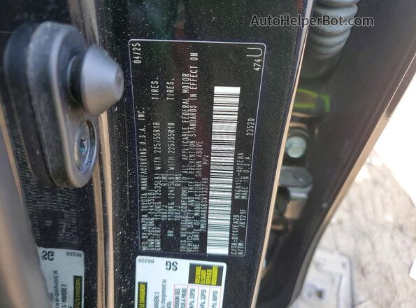 7MUDAABG6SV133740 2025 TOYOTA COROLLA Black VIN կոդի պիտակի տեսք