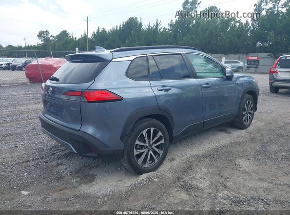7MUEAAAG6RV096916 2024 TOYOTA COROLLA CROSS Light Blue Задняя правая четверть