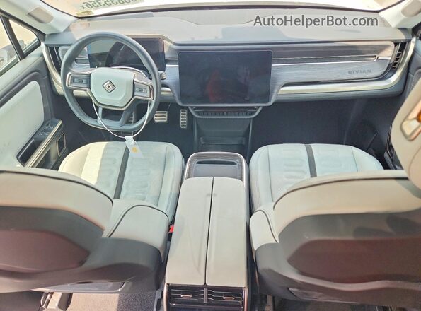 7PDSGABA2PN014357 2023 RIVIAN R1S White წინა პანელის ხედი