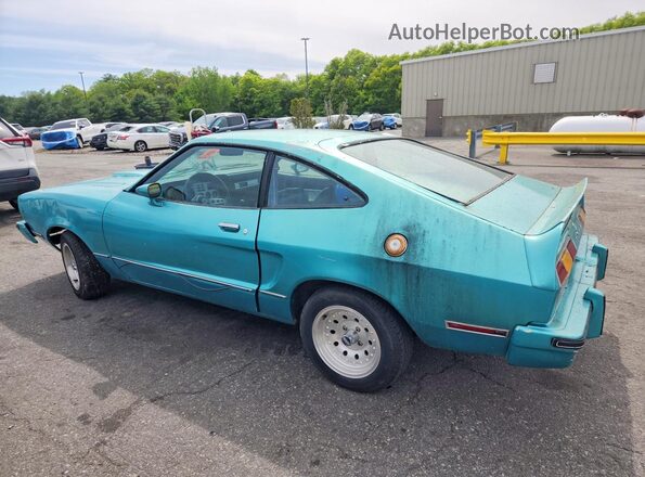 7R03F102360 1977 FORD MUSTANG Turquoise Задня права чверть