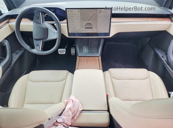 7SAXCAE56PF400157 2023 TESLA MODEL Белый Вид панели приборов