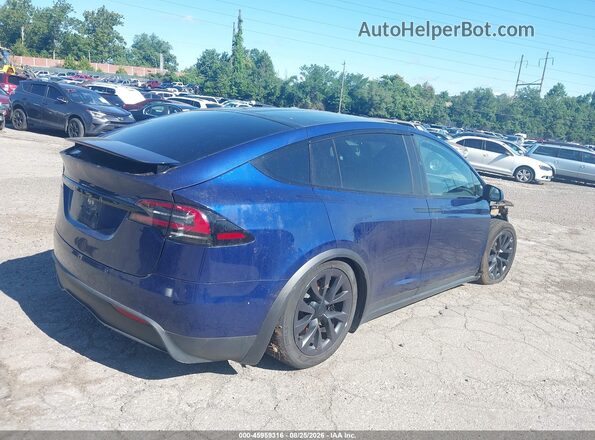 7SAXCAE56RF455758 2024 TESLA MODEL X Blue Trasero derecho