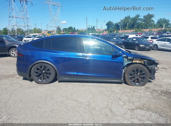 7SAXCAE56RF455758 2024 TESLA MODEL X Blue Vista del cuadro de instrumentos