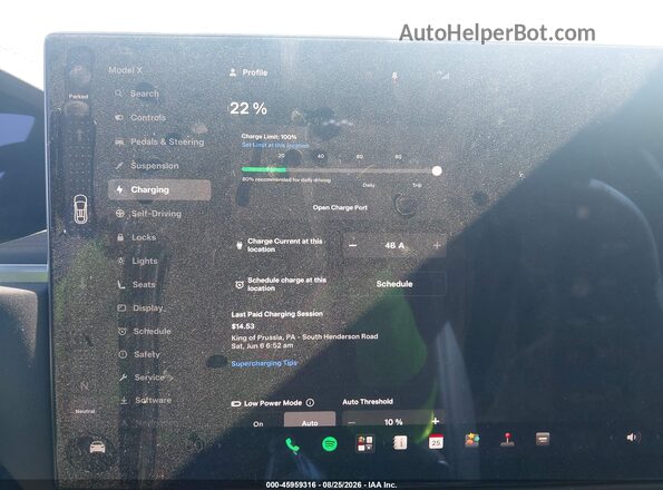 7SAXCAE56RF455758 2024 TESLA MODEL X Blue 