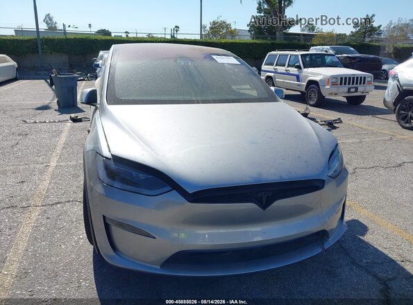 7SAXCAE59TF482329 2026 TESLA MODEL X Silver Widok zestawu wskaźników