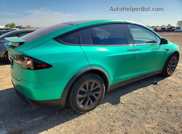 7SAXCAE5XRF459179 2024 TESLA MODEL Green Rear right