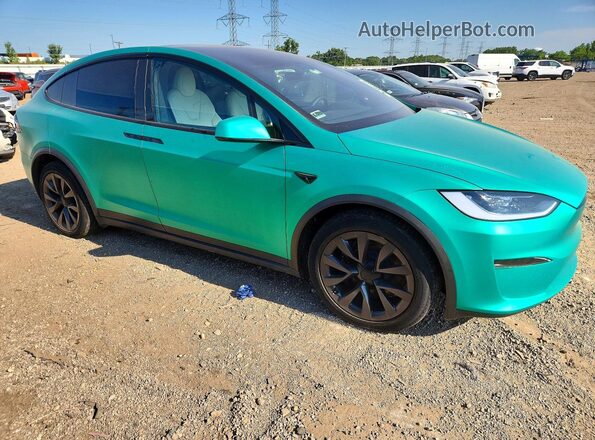 7SAXCAE5XRF459179 2024 TESLA MODEL Green Front right