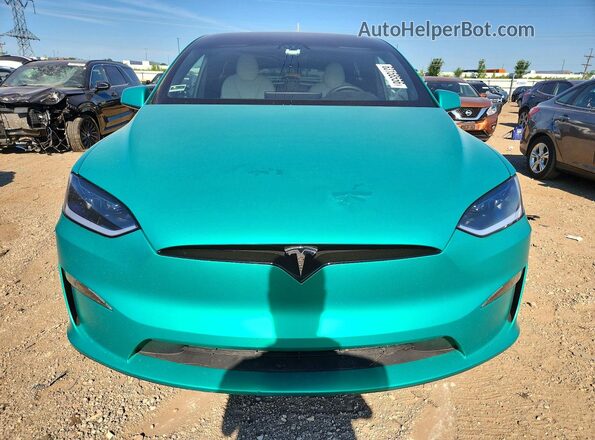 7SAXCAE5XRF459179 2024 TESLA MODEL Green Front view