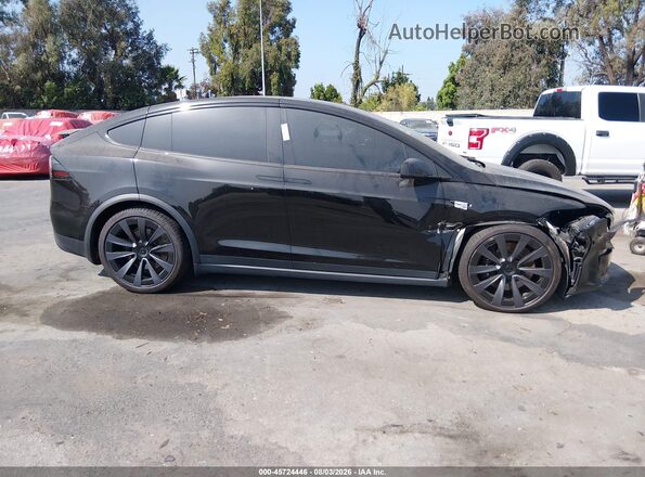 7SAXCBE50SF464824 2025 TESLA MODEL X Black უკანა სალონის ხედი