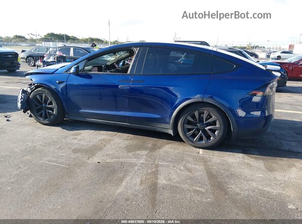 7SAXCBE51SF462550 2025 TESLA MODEL X Синий Задняя левая четверть