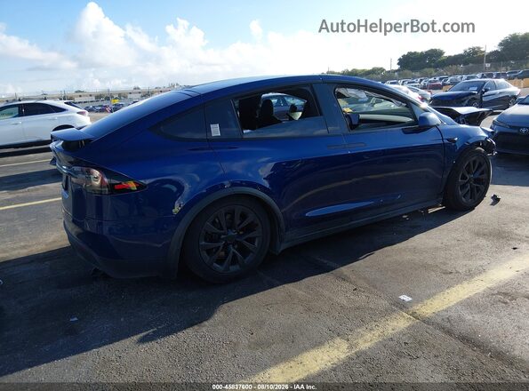 7SAXCBE51SF462550 2025 TESLA MODEL X Синий Задняя правая четверть