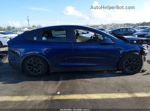 7SAXCBE51SF462550 2025 TESLA MODEL X Синий Вид щитка приборов