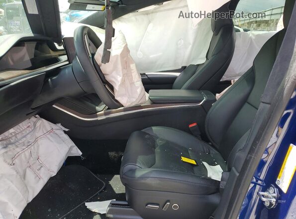 7SAXCBE53PF403913 2023 TESLA MODEL Blue წინა სალონის ხედი