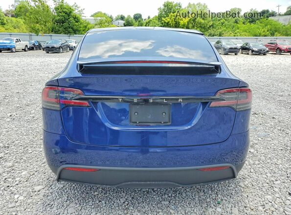 7SAXCBE53PF403913 2023 TESLA MODEL Blue უკანა ხედი