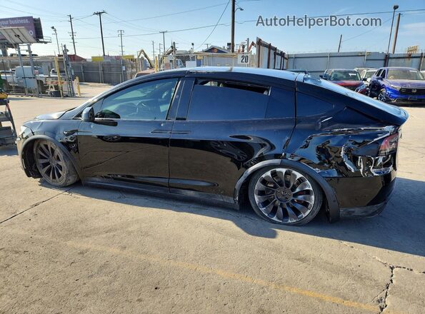7SAXCBE61PF404194 2023 TESLA MODEL X Черный Задняя правая четверть
