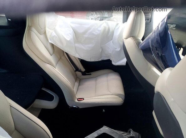 7SAXCBE62NF352829 2022 TESLA MODEL Blue Вид задніх сидінь