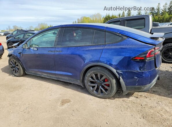 7SAXCBE65PF416865 2023 TESLA MODEL Blue Задня ліва чверть