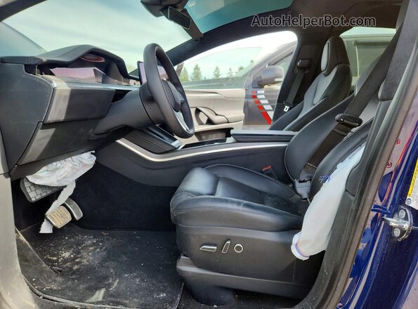 7SAXCBE65PF416865 2023 TESLA MODEL Blue Вид салону спереду