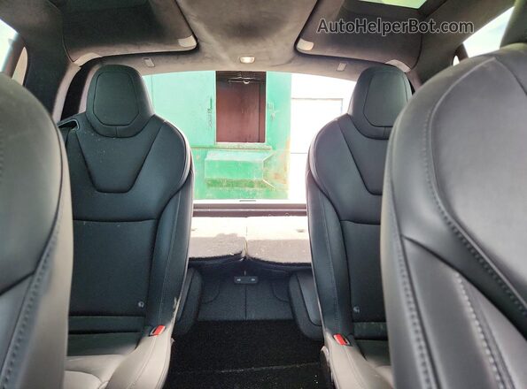 7SAXCBE65PF416865 2023 TESLA MODEL Blue Вид задніх сидінь