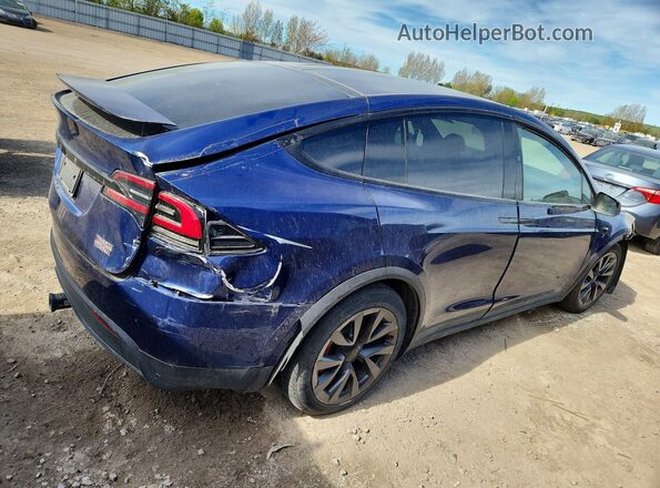 7SAXCBE65PF416865 2023 TESLA MODEL Blue Задня права чверть