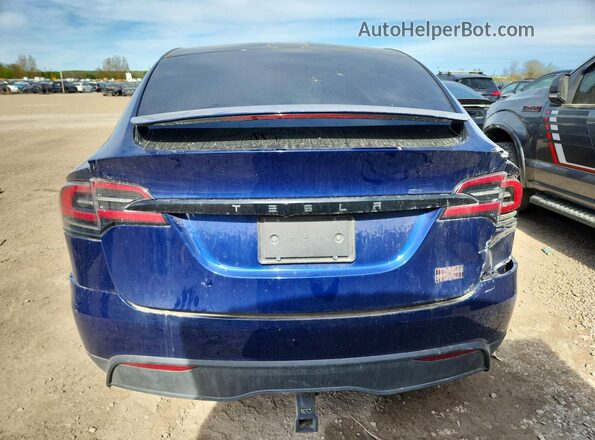 7SAXCBE65PF416865 2023 TESLA MODEL Blue Вид ззаду