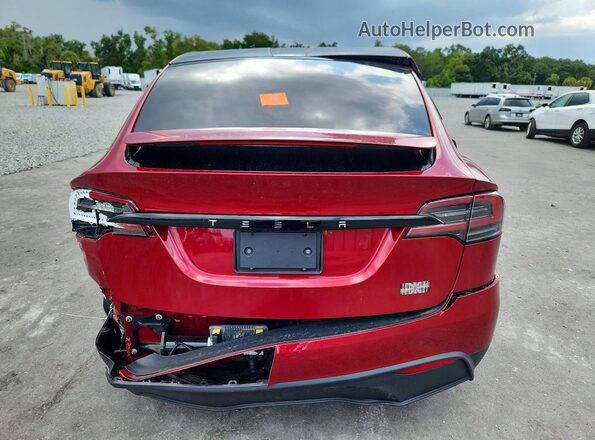 7SAXCBE66PF430614 2023 TESLA MODEL Red Vista trasera