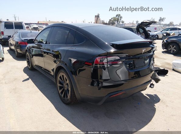7SAXCBE69NF357171 2022 TESLA MODEL X Black უკანა მარცხენა