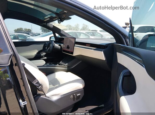 7SAXCBE69NF357171 2022 TESLA MODEL X Black წინა სალონის ხედი