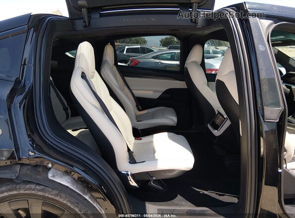 7SAXCBE69NF357171 2022 TESLA MODEL X Black VIN კოდის სტიკერის ხედი