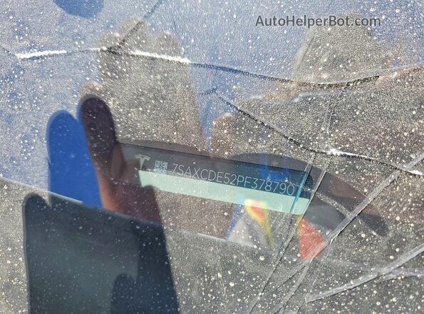 7SAXCDE52PF378790 2023 TESLA MODEL Белый Вид подкапотного пространства