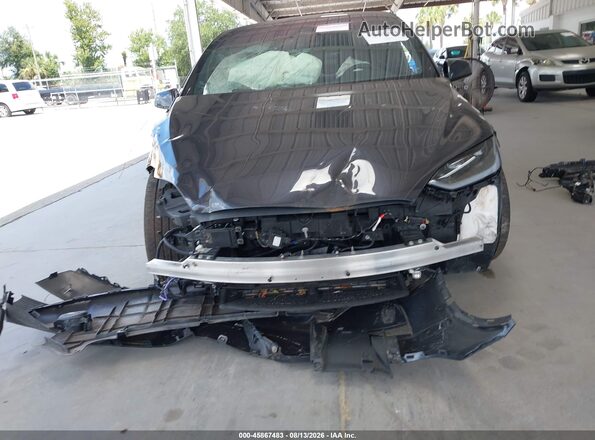 7SAXCDE53RF442032 2024 TESLA MODEL X Dark Blue Rear view