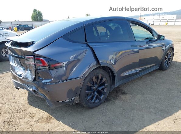 7SAXCDE55PF368514 2023 TESLA MODEL X Серый Задняя правая четверть